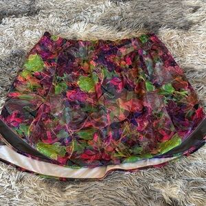 Lululemon Athletica Multicolor Floral Mini Skort